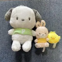 サンリオ　ポチャッコ　春風ぬいぐるみセット　うさぎ　ひよこ