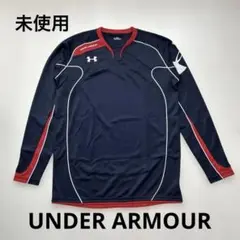 新品未使用　UNDER ARMOUR ネイビー/レッド 長袖シャツ