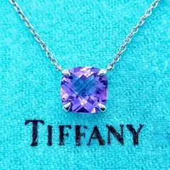 Tiffany スパークラー　アメジスト　シルバーネックレス　Ag925 Tiffany & Co. - ティファニー スパークラー グリーンアメジスト