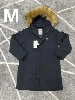 新品 Dantonダントン ファー付き ロングダウンジャケット ネイビー38M