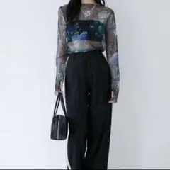 【WEB限定完売品】　美品　MURUA ムルーア ペイントチュールトップス F
