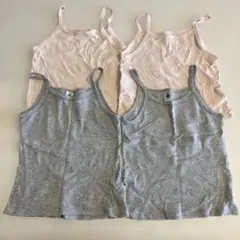 着用2回PETIT BATEAU タンクトップ 5a 110cm 4枚セット
