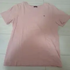 トミーヒルフィガー オーガニックコットン Tシャツ ピンク