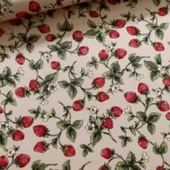 ツイル ピンク 1M 苺 生地