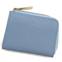 【希少 / 極美品】モズ ミニ財布 ロゴ ペールブルー セブンネット限定カラー