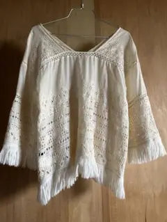 MACPHEE トゥモローランド フリンジトップス