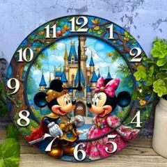 [新品] 壁掛け時計 ミッキー ミニー 25cm×25cm