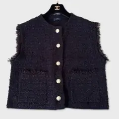 極美品 SHIPS シップス ツイード ジレ ベスト