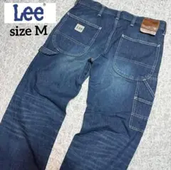 Lee★ペインター ひげ加工 トリプルステッチ 革パッチ デニム ジーンズ M