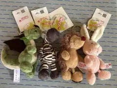 【新品・未使用】NICI ぬいぐるみキーホルダー 4点セット