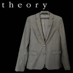 ジャケット グレー セオリー theory ストライプ 美品 スーツ テーラード