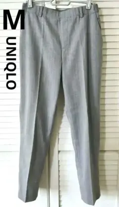 UNIQLO ストライプパンツ ストライプグレー