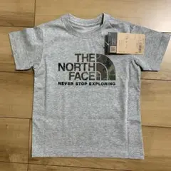 【新品未使用】THE NORTH FACE グレー Tシャツ　110 カモフラ
