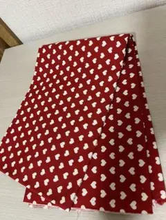 ハート柄　綿生地 ラメ入り　110cm x 50cm 17日まで限定でお値下げ中