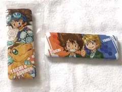 デジモンアドベンチャー　八神太一　石田ヤマト　アグモン　缶バッジ