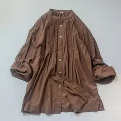 美品MORRIS & SONS モリスアンドサンズ ピンタックブラウスBshop