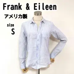 【S】Frank u0026 Eileen アメリカ製 レディース 麻生地 シャツ 長袖