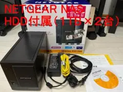 【動作確認済】ネットワークストレージ｜NETGEAR｜1TB×2台搭載