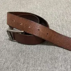 【ヴィンテージ】本革 ブラウン ベルト メタルバックル