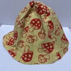 きのこ柄　帽子