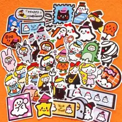 【206】ハロウィン フレークシール 仮装 ラッピング 保育園 幼稚園 目印