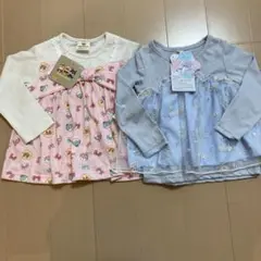 新品　アンパンマンドキンちゃん長袖シャツ2点セット サイズ90