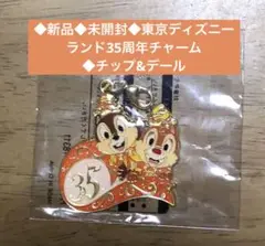 新品◆未開封◆東京ディズニーランド35周年チャーム◆チップ&デール