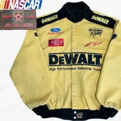 JH DESIGN TeamCaliber レーシングジャケット　DEWALT Men's Christopher Bell JH Design Black/Yellow DeWalt Twill