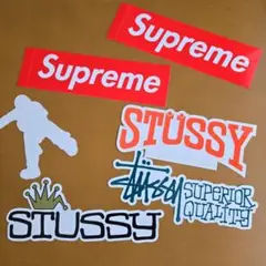 Supreme & Stussy ステッカーセット