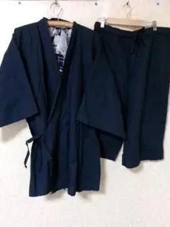 96611　新品　江戸乃華　甚平　紺　MーL