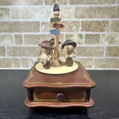 【アンティーク】 TOA 木製 オルゴール