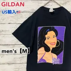 ●T400【US輸入】ギルダン Tシャツ ブラック系 men's【M】