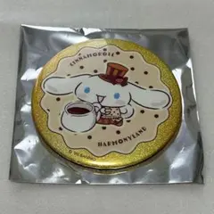 シナモン　シナモロール　缶バッジ　ハーモニーランド　ショコラフルーツ　サンリオ
