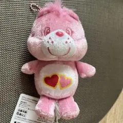 ケアベア　シャイニーベロアマスコット　ピンク