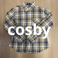 cosby チェック柄長袖シャツ