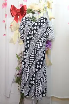 新品更にOFF❤爽やかレーヨンおしゃれワンピースB8749
