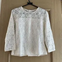 ❤️再値下げ❤️ ロペ　レースブラウス　 オフホワイト