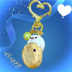 ☆チョコチップクッキーとアザラシのハートバッグチャーム☆ハンドメイド
