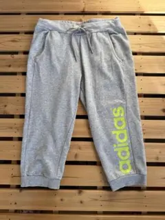 adidas グレー スウェットハーフパンツ Mサイズ