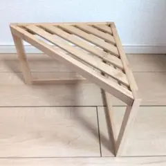 無印良品 竹材 コーナーラック1段