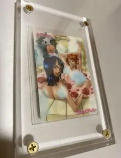 ワンピース　グミカード　ナミ、ロビン　入浴　PSA7点 ワンピース グミカード ナミ、ロビン 入浴 PSA7点