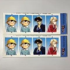 名探偵コナン　証明写真風ステッカー　工藤新一　工藤優作　工藤有希子