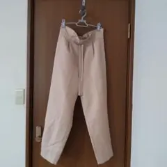 ランバンオンブルーベージュ ストレートパンツ ゴムウエスト