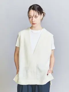 BEAUTY&YOUTH ポリエステルブレンド　ブークレベスト　ウォッシャブル