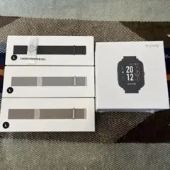 【新品未使用】VYVO スマートウォッチ　バンド Lサイズ 3色セット