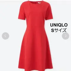 【ユニクロ】半袖　ポンチワンピース S 新品未使用⭐︎
