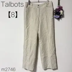 タルボット ワイドパンツ リネン100% ストレート ベージュ 春夏 【8】