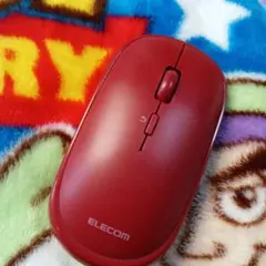【使い勝手イイです。】ELECOM ワイヤレスマウス M-TM108BK レッド