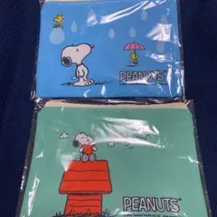 スヌーピー　素肌しずく×PEANUTS オリジナルファスナーポーチ　コンプリート