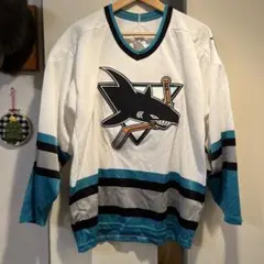 CCM製 NHLサンノゼシャークス アイスホッケージャージ 古着